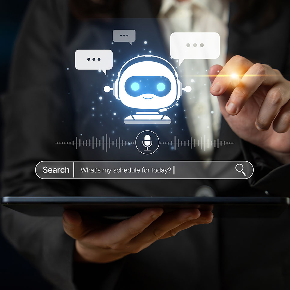 Image showing someone conducting an AI search